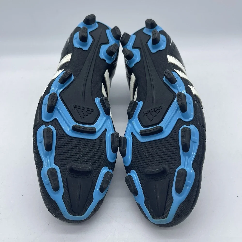 Adidas AdiQuestra IV MG G40715 Men's Size 12 Soccer Cleats Black Blue Athletic